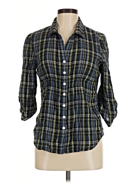 Moda International 3/4 Sleeve Button Down Shirt