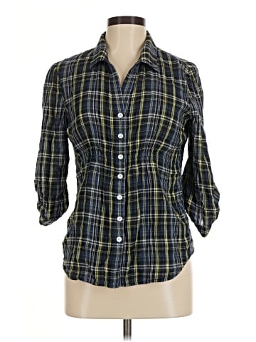 Moda International 3/4 Sleeve Button-Down Shirt (view 1)