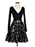 X by Xscape Graphic Black Cocktail Dress Size 4 - photo 1