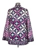 Tory Burch 100% Silk Purple Long Sleeve Silk Top Size 14 - photo 2