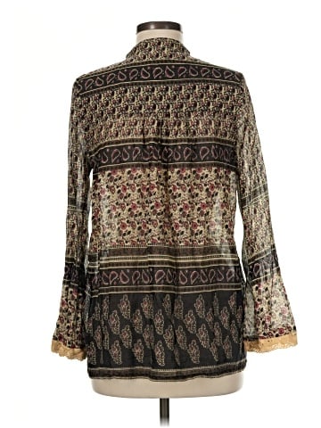 Blue Boheme Long Sleeve Blouse (view 2)