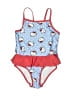 Hello Kitty Print Blue One Piece Swimsuit Size 2T - photo 1
