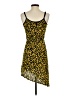 Silence and Noise 100% Viscose Animal Print Yellow Cocktail Dress Size S - photo 2