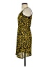 Silence and Noise 100% Viscose Animal Print Yellow Cocktail Dress Size S - photo 5