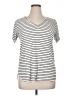 A.T.U.N. Stripes Ivory Short Sleeve T-Shirt Size XL - photo 1