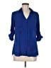 Express Outlet 100% Polyester Blue 3/4 Sleeve Blouse Size M - photo 1