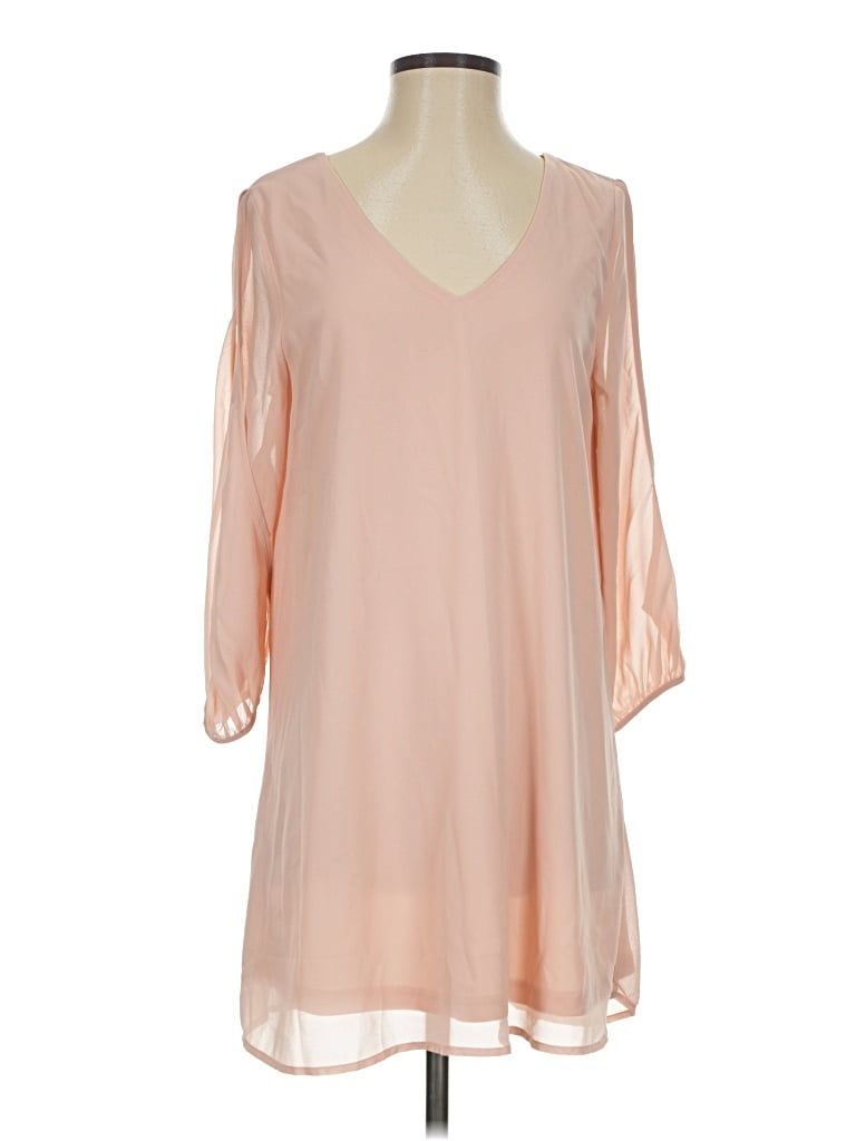 Pre-owned Lulus Casual Dress In Tan