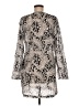 Echo Silver Long Sleeve Blouse Size M - photo 2