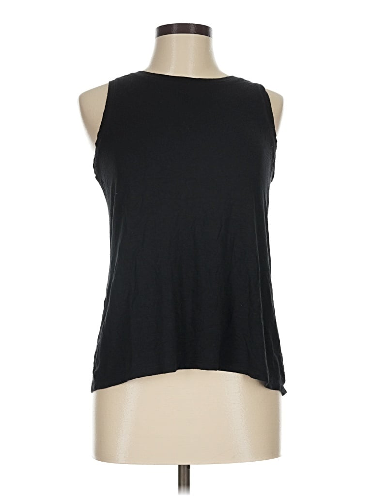 Pre-owned Halogen Sleeveless T-shirt In Black