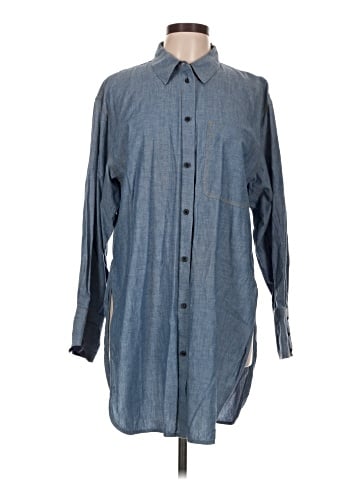 Elizabeth and James Long Sleeve Button-Down Shirt (view 1)