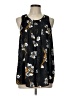 Mossimo 100% Polyester Black Sleeveless Blouse Size L - photo 1