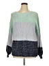 retrology 100% Acrylic Color Block Blue Pullover Sweater Size 1X - photo 1