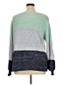 retrology 100% Acrylic Color Block Blue Pullover Sweater Size 1X - photo 2