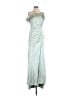 Unbranded 100% Polyester Silver Cocktail Dress Size 6 - photo 1