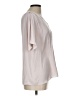 Naked Zebra 100% Polyester Silver Short Sleeve Blouse Size L - photo 4