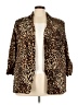 Bar III Animal Print Brown Coat Size 3X - photo 1