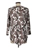 Nue Options Paisley Silver 3/4 Sleeve Blouse Size L - photo 2
