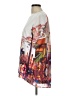 Casual Express Apparel 100% Polyester Graphic Ivory Short Sleeve Blouse Size L - photo 5