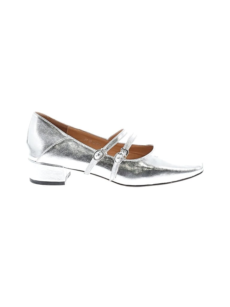 & Other Stories Flats: Silver Shoes - Size 8 1/2