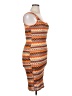 Emery Rose 100% Polyester Chevron-herringbone Orange Casual Dress Size XL - photo 4