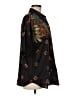 BOX OFFICE Floral Black Short Sleeve Button-Down Shirt Size M - photo 4