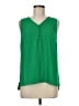 Worthington 100% Polyester Green Sleeveless Blouse Size M (petite) - photo 1