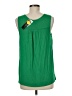 Worthington 100% Polyester Green Sleeveless Blouse Size M (petite) - photo 2