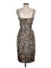 Cache Animal Print Brown Cocktail Dress Size 8 - photo 2