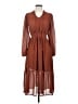 Mine 100% Polyester Brown Casual Dress Size S - photo 1