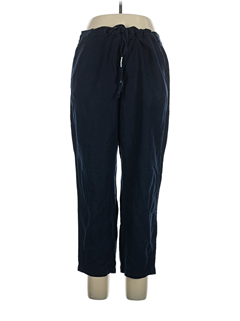 Pre-owned Jcrew Linen Pants In Blue