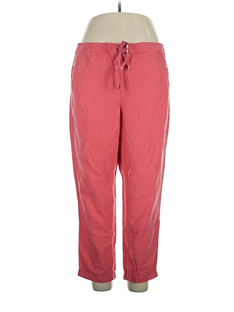 Pre-owned Jcrew Linen Pants In Pink