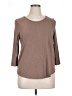 Max Studio Brown 3/4 Sleeve T-Shirt Size XL - photo 1