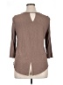 Max Studio Brown 3/4 Sleeve T-Shirt Size XL - photo 2