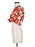 Hunter Bell Orange Red 3/4 Sleeve Blouse Size S - photo 5