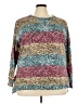 Glitzy Girlz Animal Print Teal Pullover Sweater Size 3X - photo 1