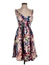 Ruby Rox 100% Polyester Floral Purple Cocktail Dress Size 5 - photo 1