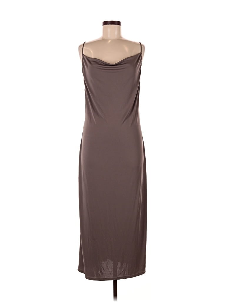 Pre-owned Zara Casual Dress In Brown