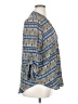 Lush 100% Polyester Blue 3/4 Sleeve Blouse Size XL - photo 4