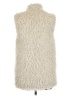 Dylan 100% Polyester Ivory Faux Fur Vest Size L - photo 2