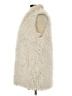 Dylan 100% Polyester Ivory Faux Fur Vest Size L - photo 5