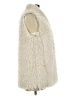 Dylan 100% Polyester Ivory Faux Fur Vest Size L - photo 4