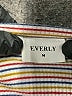 Everly Stripes Brown Short Sleeve Turtleneck Size S - photo 7