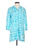 Connie Roberson 100% Linen Blue 3/4 Sleeve Blouse Size S - photo 1