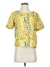 Cooper & Ella Yellow Short Sleeve Blouse Size Sm (1) - photo 1