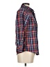 Urban Renewal Plaid Blue 3/4 Sleeve Button-Down Shirt Size M - photo 4