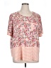 Moa Moa Pink Short Sleeve Blouse Size XL - photo 1