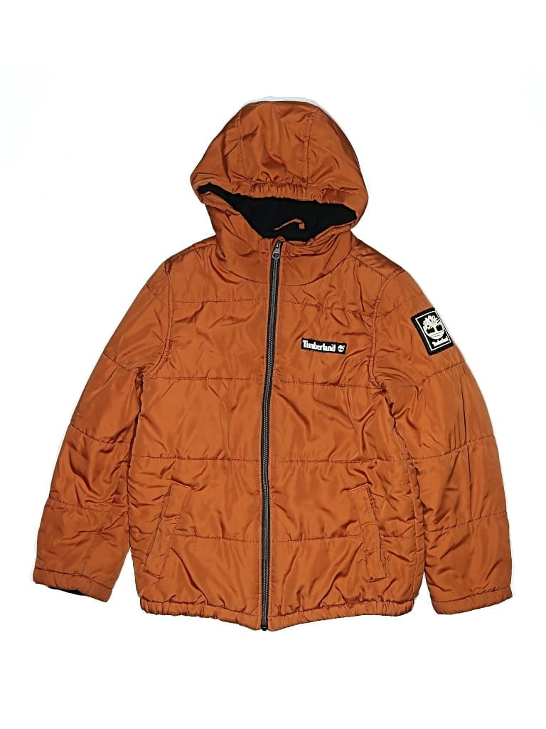 Pre-owned Timberland Kids' Snow Jacket In Orange
