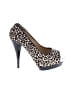 MICHAEL Michael Kors Animal Print Ivory Tan Heels Size 10 - photo 1