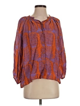 Tucker 3/4 Sleeve Silk Top (view 1)