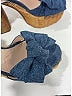 Miu Miu Blue Denim 95mm Platform Sandals Size EU 39 1/2 - photo 3